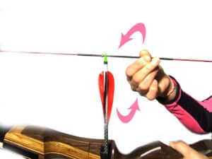 Archery hot to adjust arrow nock