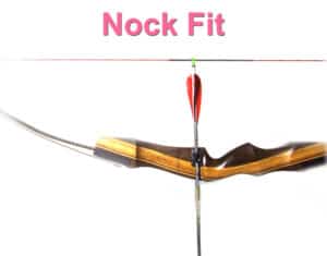 arrow nock fit archery